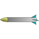download Missile clipart image with 180 hue color
