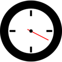 download Second Clock clipart image with 0 hue color
