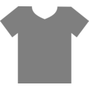 download T Shirt Outline clipart image with 90 hue color