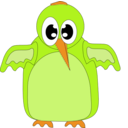 download Cute Orange Bird clipart image with 45 hue color