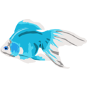 download Goldfish clipart image with 180 hue color