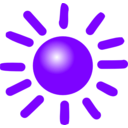 download Weather Symbols Sun clipart image with 225 hue color