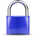 download Padlock Blue clipart image with 0 hue color