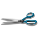 download Scissors Blue clipart image with 315 hue color