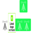 download Wifi Broadband Antenna Icon clipart image with 90 hue color