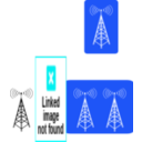 download Wifi Broadband Antenna Icon clipart image with 180 hue color