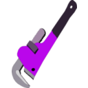 download Pipe Wrench clipart image with 270 hue color