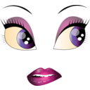 download Pretty Shy Girl Smiley Emoticon clipart image with 0 hue color
