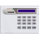 download Alarm System S2000 Off clipart image with 180 hue color