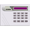 download Alarm System S2000 Off clipart image with 225 hue color