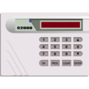 download Alarm System S2000 Off clipart image with 270 hue color