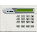 download Alarm System S2000 Off clipart image with 0 hue color