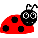 download Cartoon Ladybug clipart image with 0 hue color