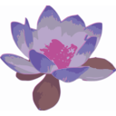 download Lotus clipart image with 270 hue color