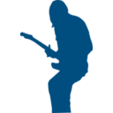 download Guitarist clipart image with 180 hue color