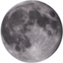 download Full Moon clipart image with 270 hue color