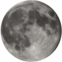 download Full Moon clipart image with 0 hue color