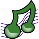 download Musical Symbol Bold clipart image with 270 hue color
