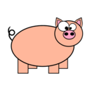 download Piggie clipart image with 0 hue color
