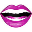 download Laughing Lips Smiley Emoticon clipart image with 315 hue color