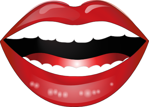 Laughing Lips Smiley Emoticon