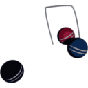 download Croquet Action clipart image with 90 hue color