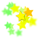 download Star Flourish clipart image with 90 hue color