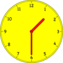 download Clock clipart image with 0 hue color