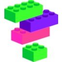 download Legoblocks Brunurb clipart image with 270 hue color