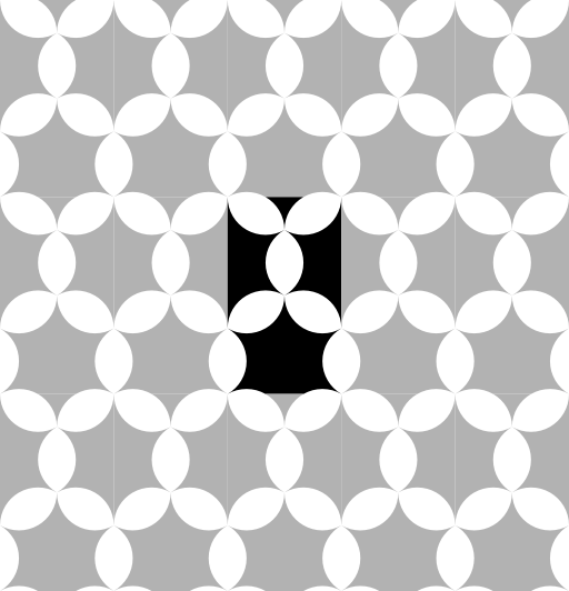 Round Hexagon Clover Tiled