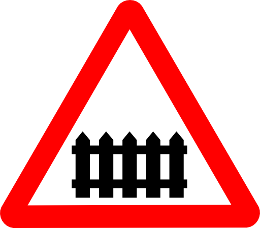 Roadsign Rail Fence