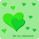 download Be My Valentine clipart image with 135 hue color