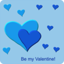 download Be My Valentine clipart image with 225 hue color