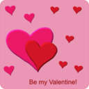 download Be My Valentine clipart image with 0 hue color