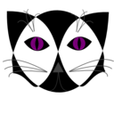 download Hypno Cat clipart image with 180 hue color
