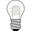 download Light Bulb Led Off clipart image with 225 hue color