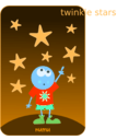 download Numu09 Stars clipart image with 180 hue color