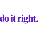 download Do It Right 4 clipart image with 270 hue color