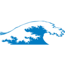 download Crashing Wave clipart image with 0 hue color