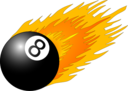 8ball With Flames