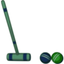 download Croquet Stroke clipart image with 90 hue color