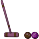 download Croquet Stroke clipart image with 270 hue color