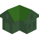 download Placeholder Isometric Building Icon Colored Dark Alternative clipart image with 90 hue color