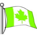 download Canada Flag Flying clipart image with 90 hue color