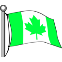 download Canada Flag Flying clipart image with 135 hue color