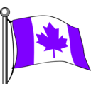 download Canada Flag Flying clipart image with 270 hue color