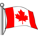 download Canada Flag Flying clipart image with 0 hue color