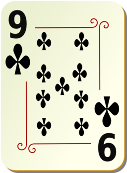 Ornamental Deck 9 Of Clubs
