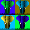 download Elephants clipart image with 135 hue color