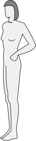 Female Body Silhouette Side